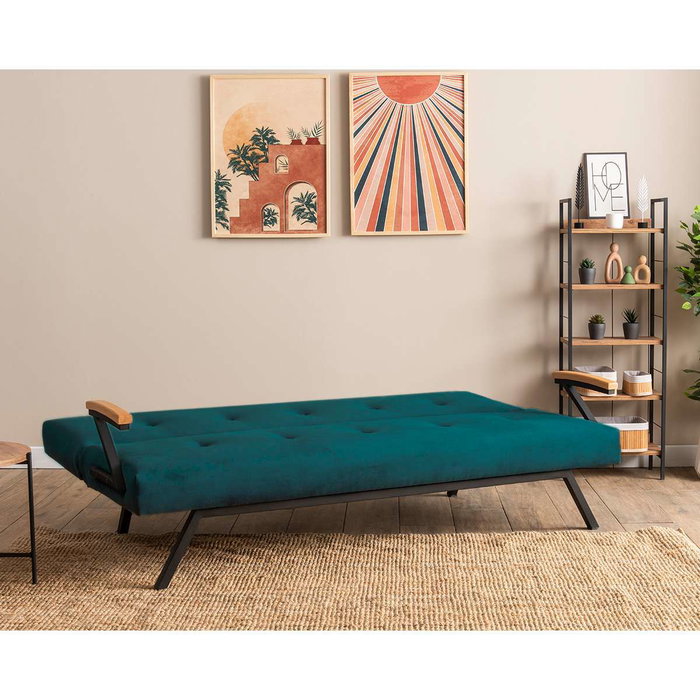 Atelier Del Sofa Sofá-Cama de 3 Plazas Verde Petróleo Atelier Del Sofa Sofá-Cama de 3 Plazas Verde Petróleo